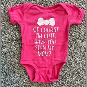 Funny baby girl short sleeve onesie